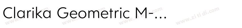 Clarika Geometric M字体转换